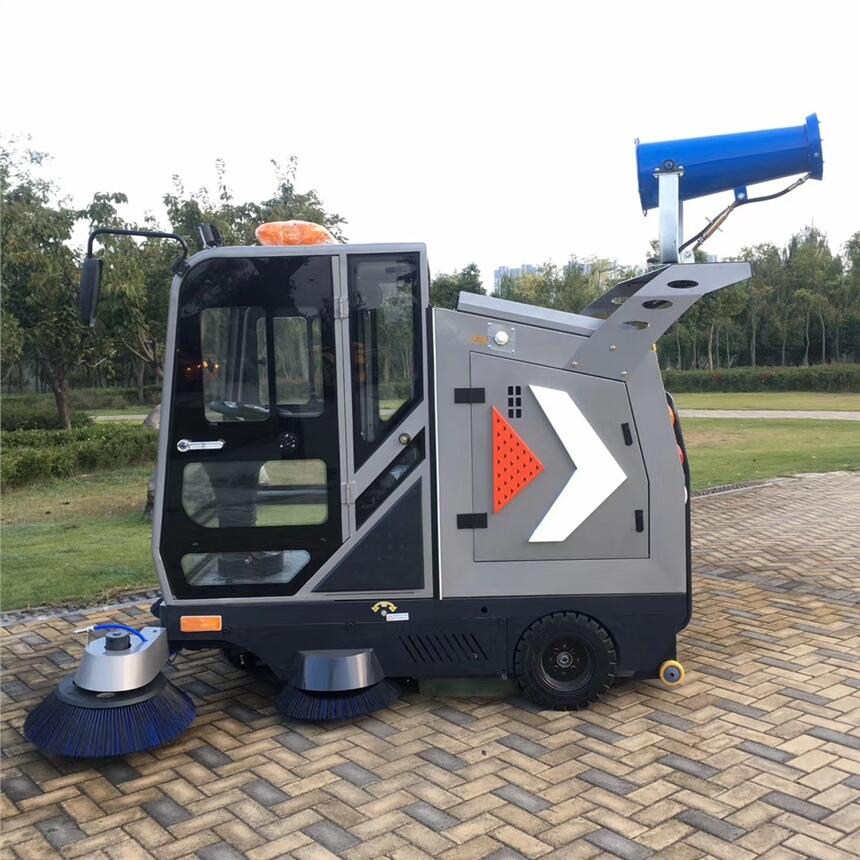 電動(dòng)駕駛式清掃車JC2300 海寧工廠物業(yè)學(xué)校保潔掃地車哪里買